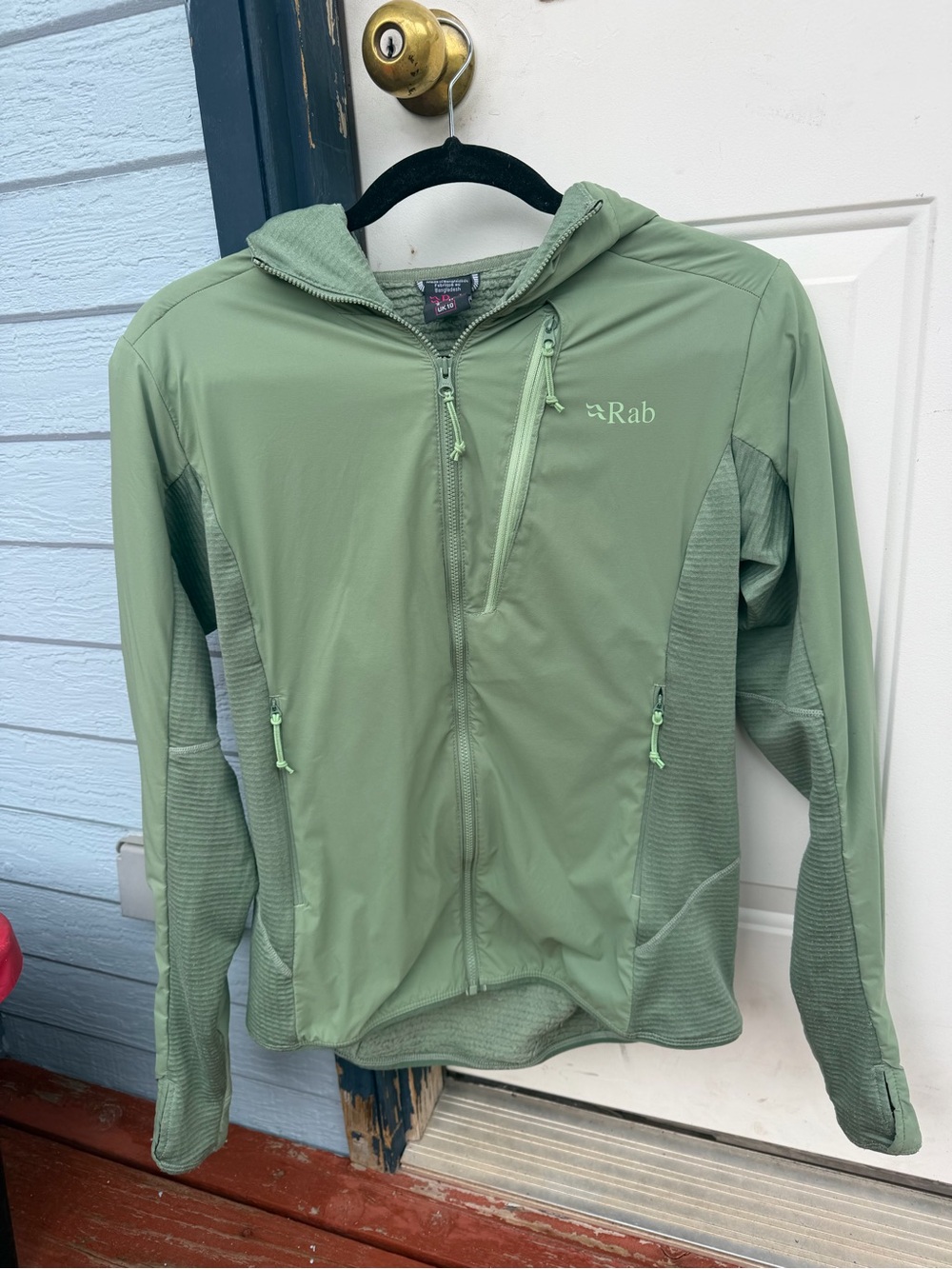 Women's Hooded Softshell Jacket in Sage Green